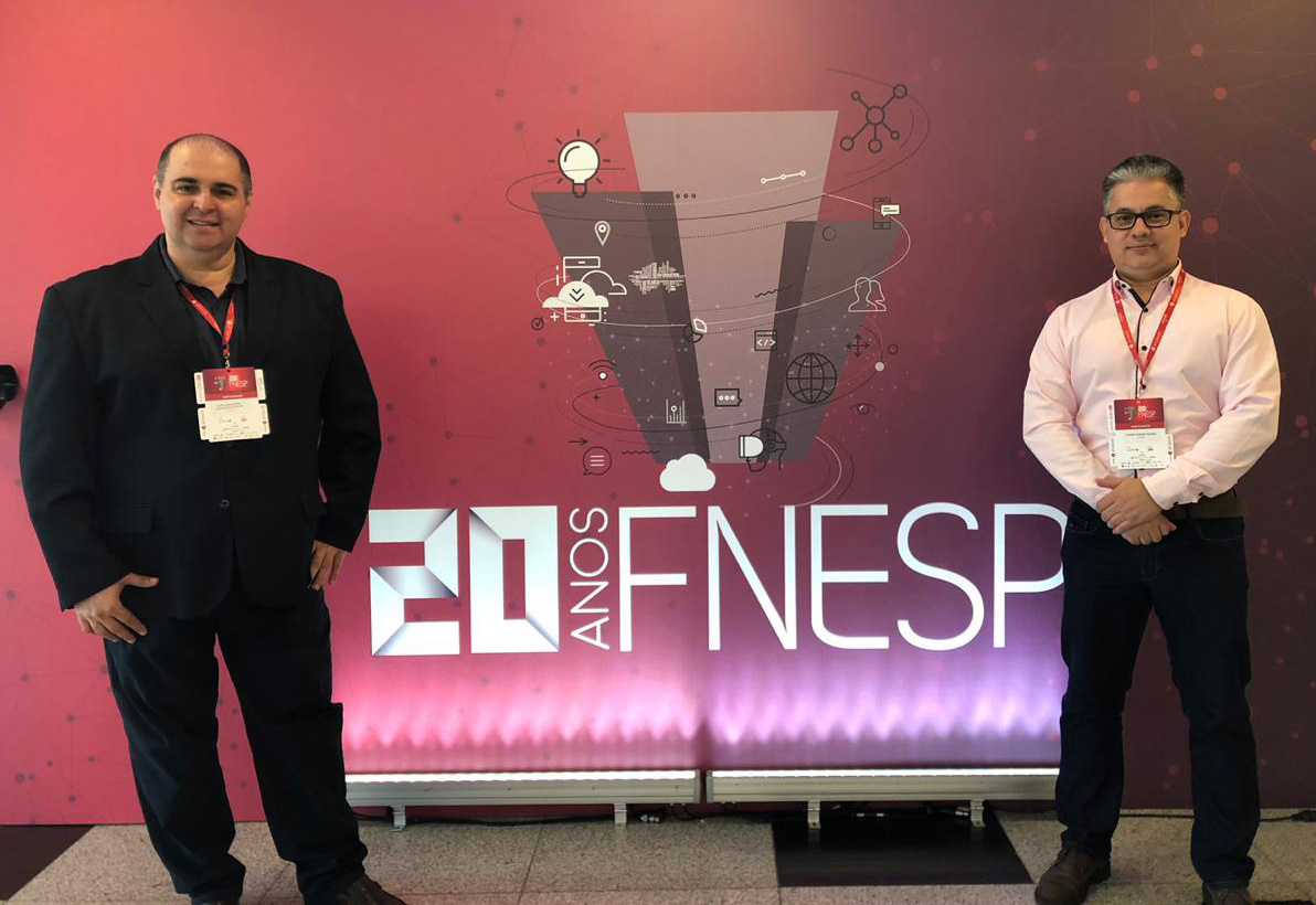 Prof. Dr. Fabio Botteon e Prof. Dr. Andrey Borges no o 20ª FNESP em São Paulo/SP