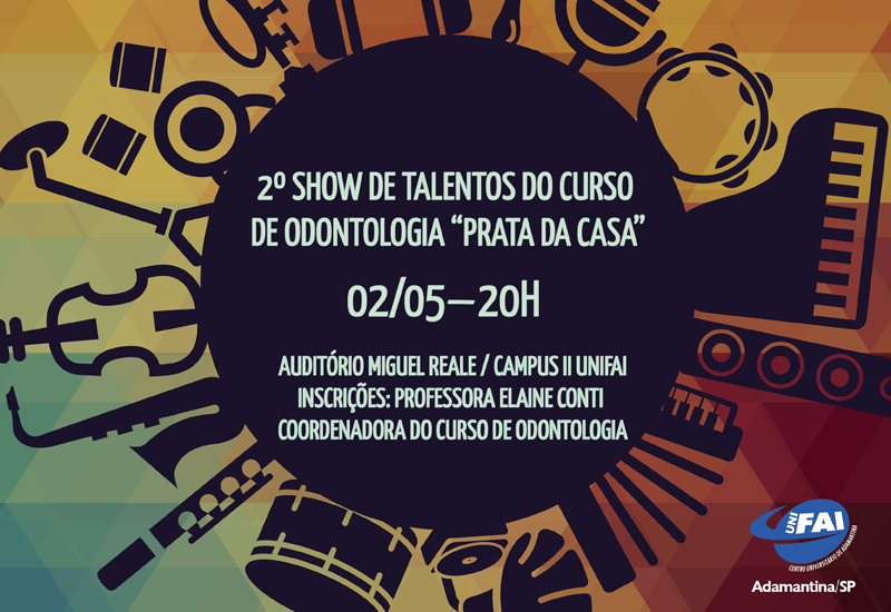 Odonto promove Show de Talentos e Ciclo de Palestras na próxima semana