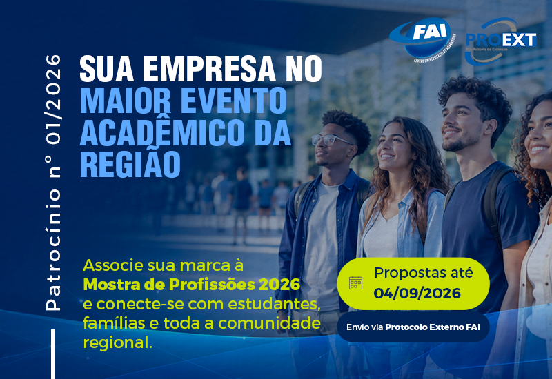 FAI abre edital para empresas interessadas em patrocinar a Mostra de Profissões 2026