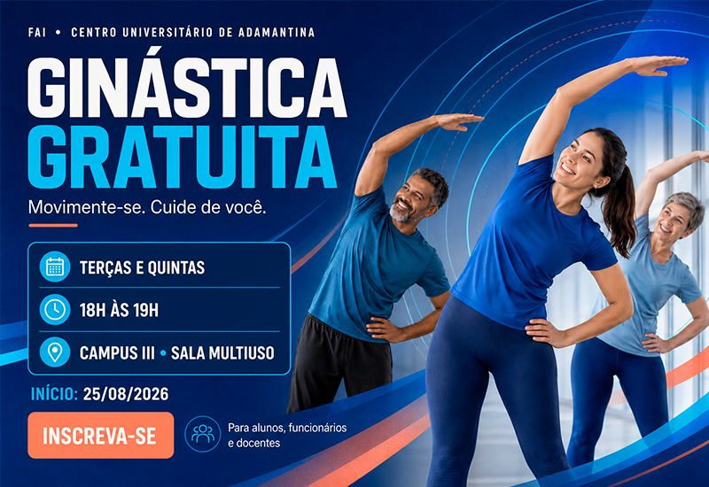 Educação Física da FAI oferece aulas de ginástica para a comunidade