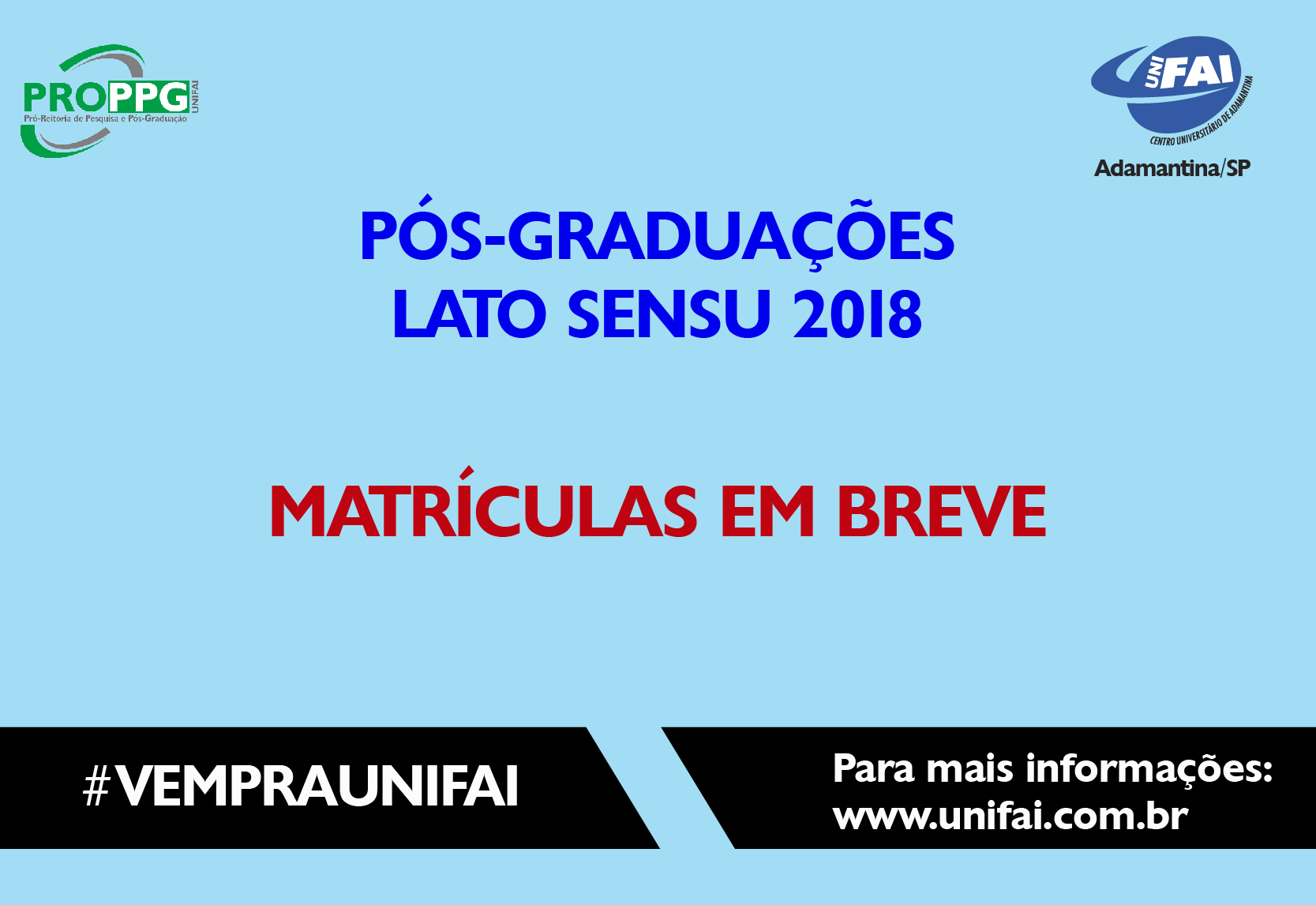 FAI abre inscrições para cursos de Pós-Graduação na próxima semana