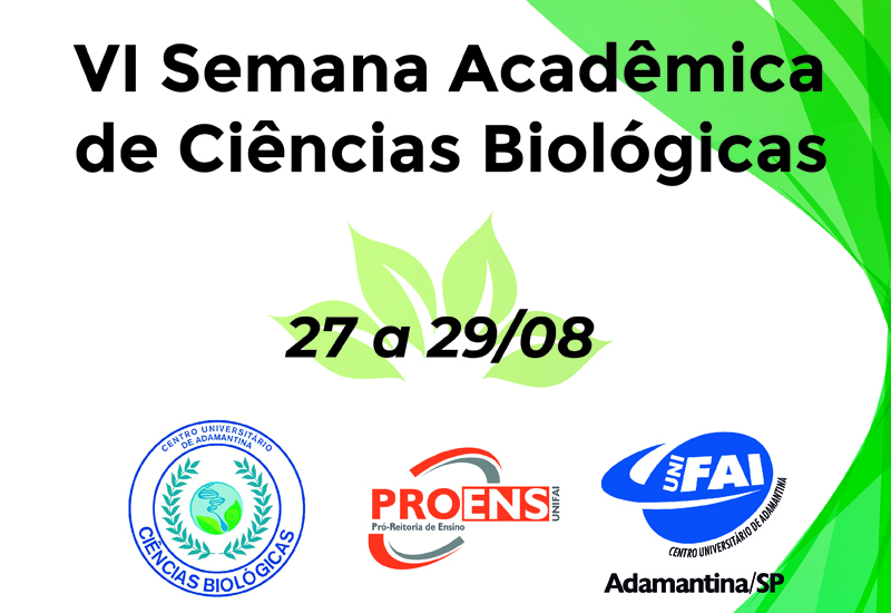 Curso de Ciências Biológicas prepara semana de palestras de 27 a 29 de agosto