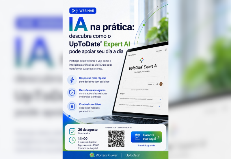FAI promove webinar sobre uso de Inteligência Artificial na prática clínica com a plataforma UpToDate