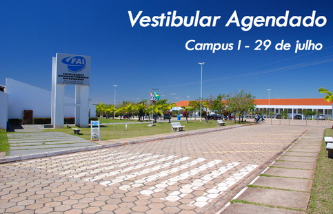 FAI realiza vestibular agendado dia 29