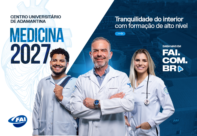 Vestibular de Medicina 2027: FAI abre inscrições para 100 vagas