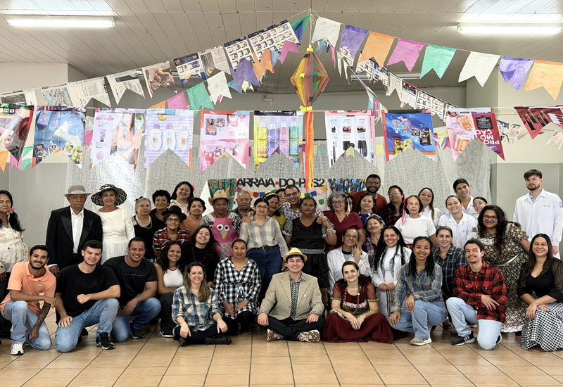 Festa junina saudável: curso de Nutrição da FAI leva orientações ao PAS II em Adamantina