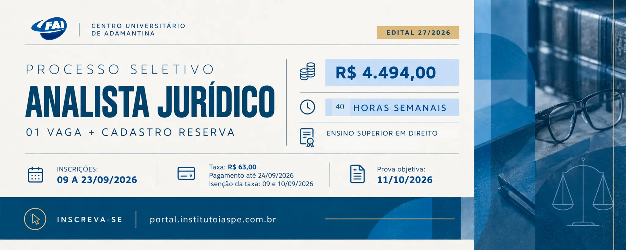 Estude no Centro Universitário de Adamantina