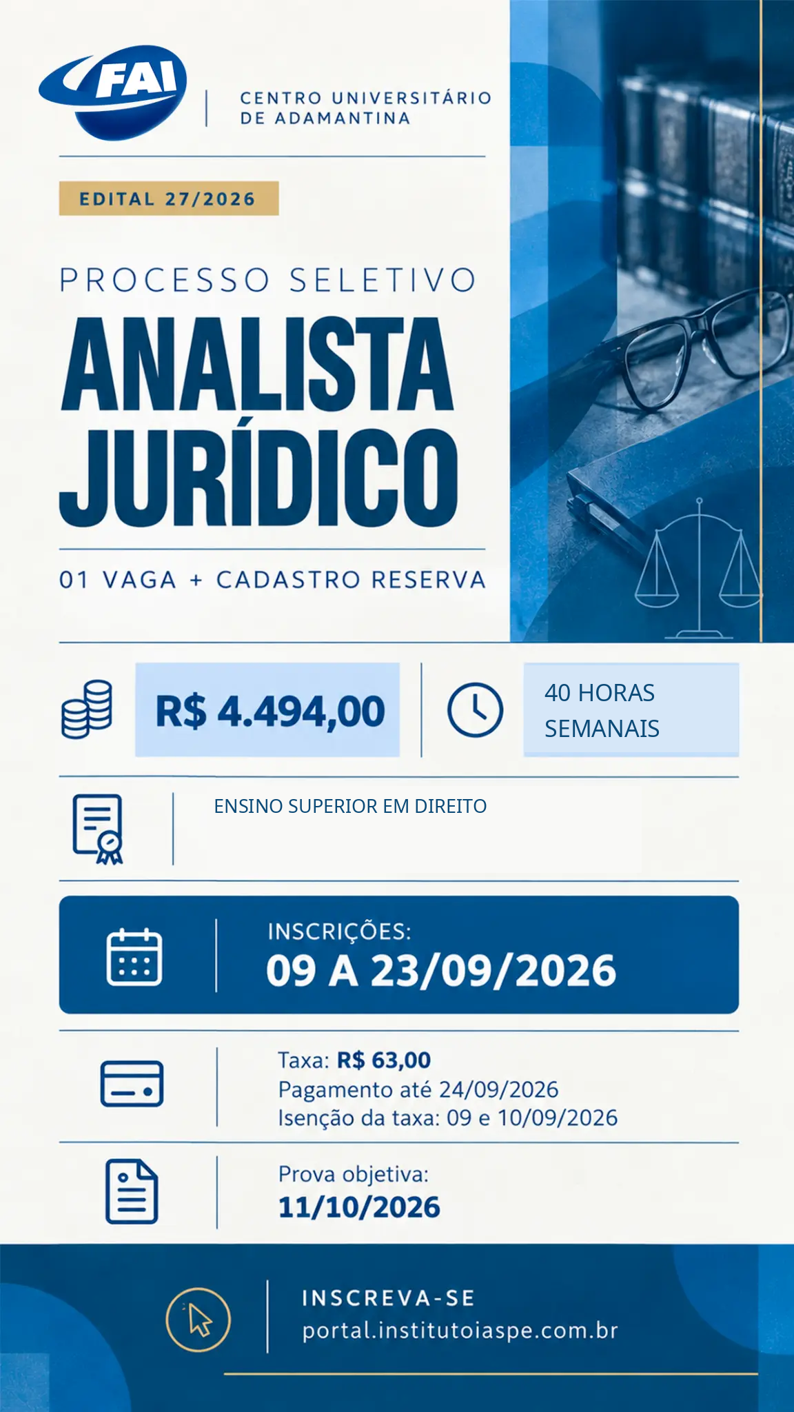 Estude no Centro Universitário de Adamantina