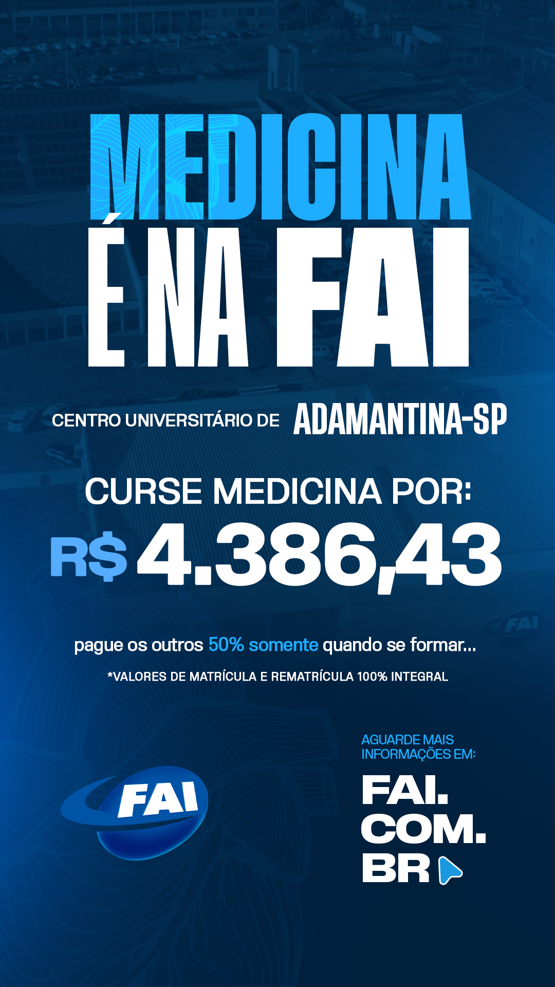 Estude no Centro Universitário de Adamantina