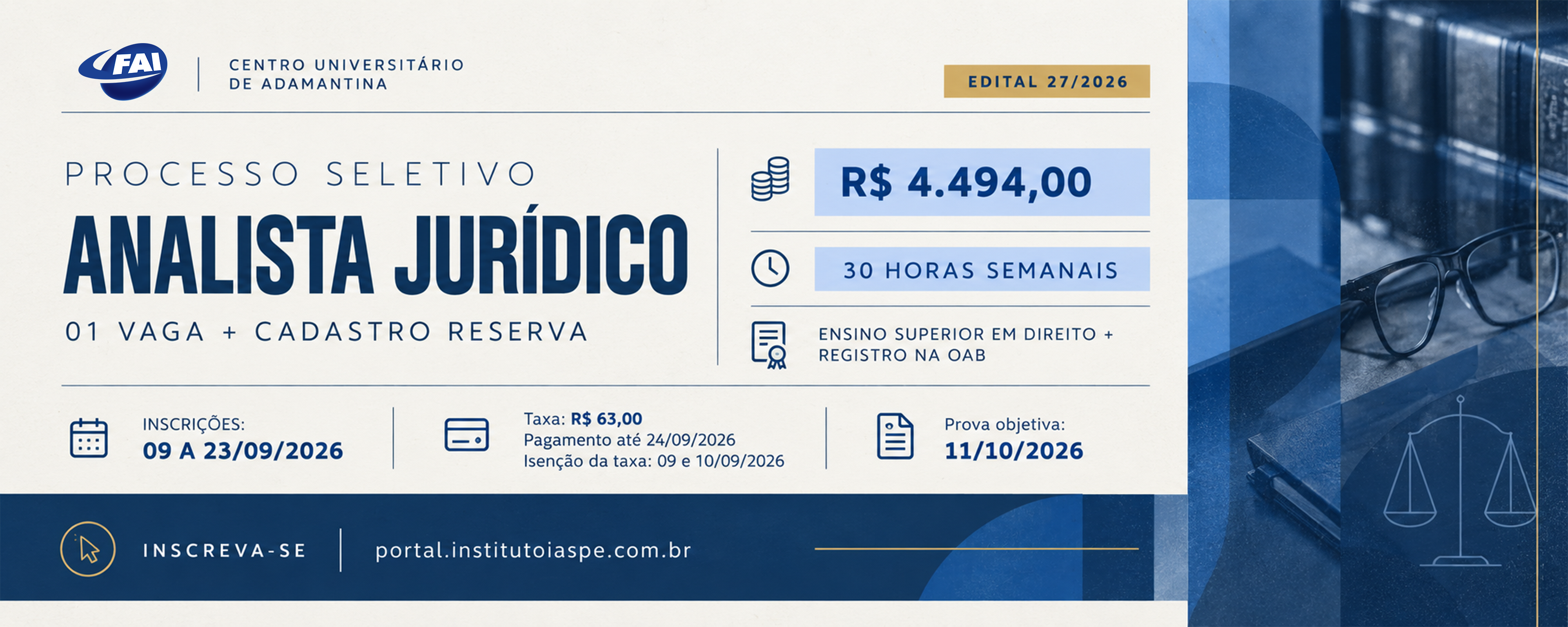 Estude no Centro Universitário de Adamantina