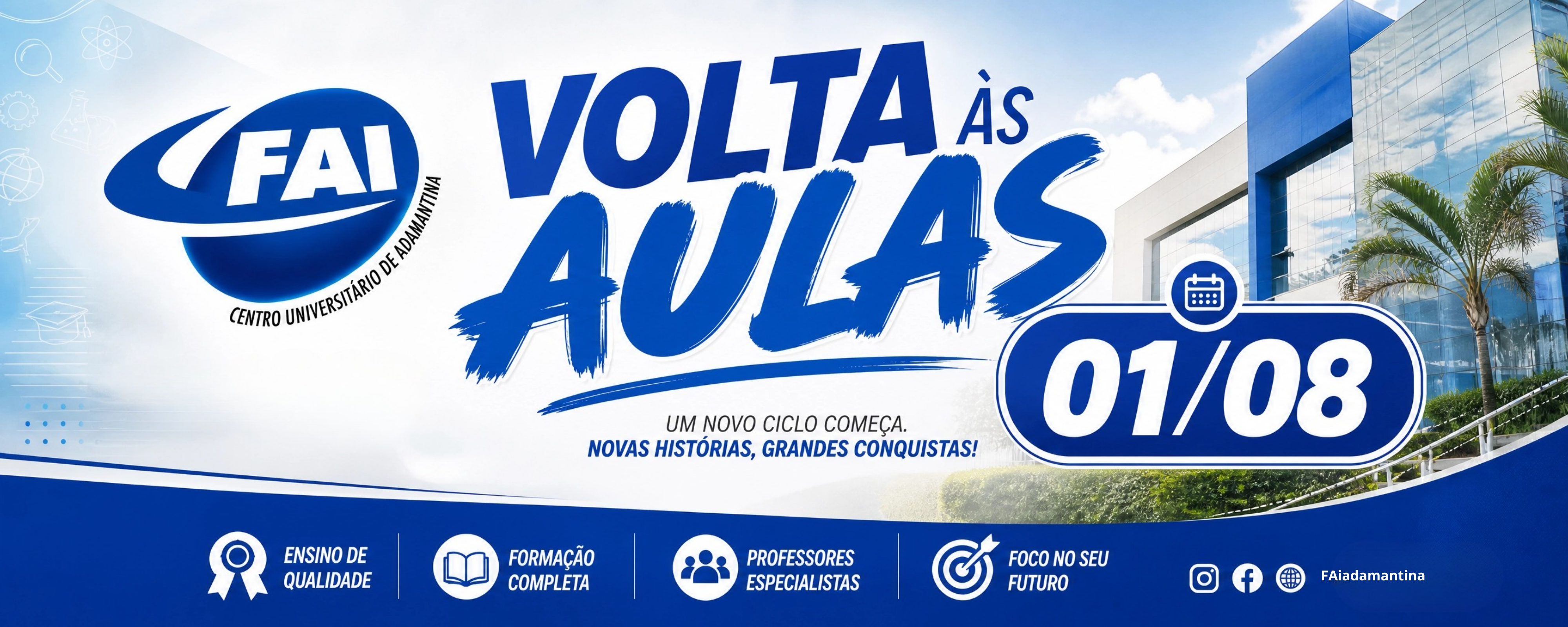 Estude no Centro Universitário de Adamantina