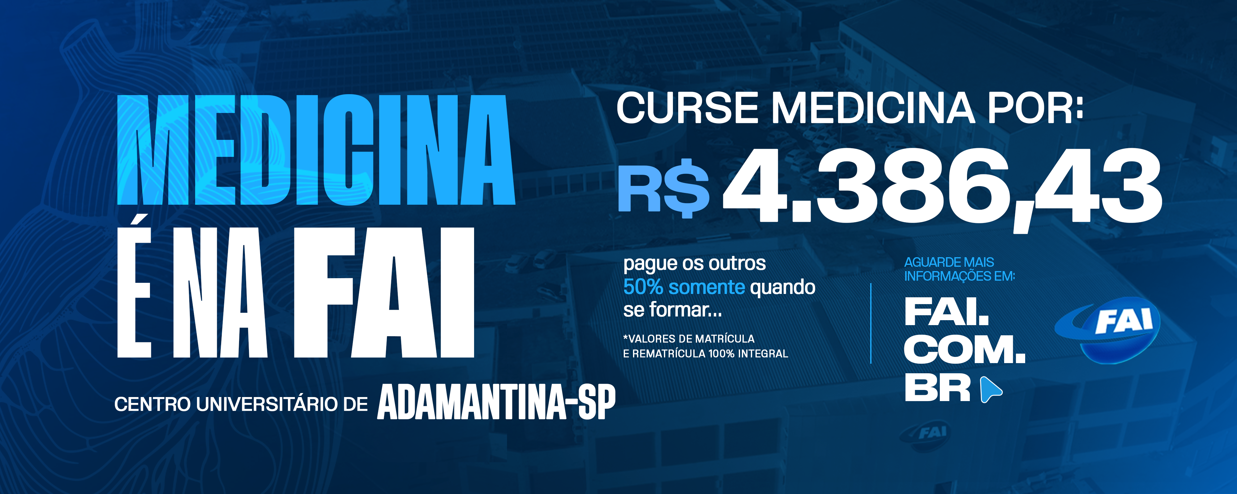 Estude no Centro Universitário de Adamantina